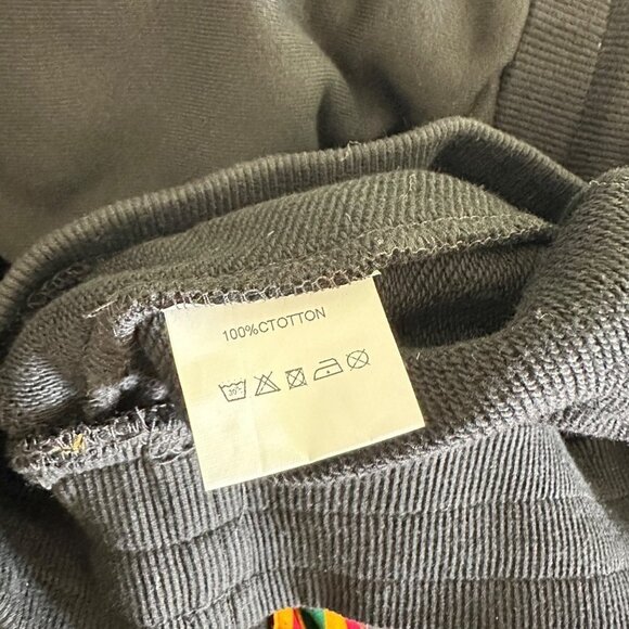 TribalByN Royalty Jogger Pants Women’s Size Large Black Colorful African Design - Picture 4 of 11